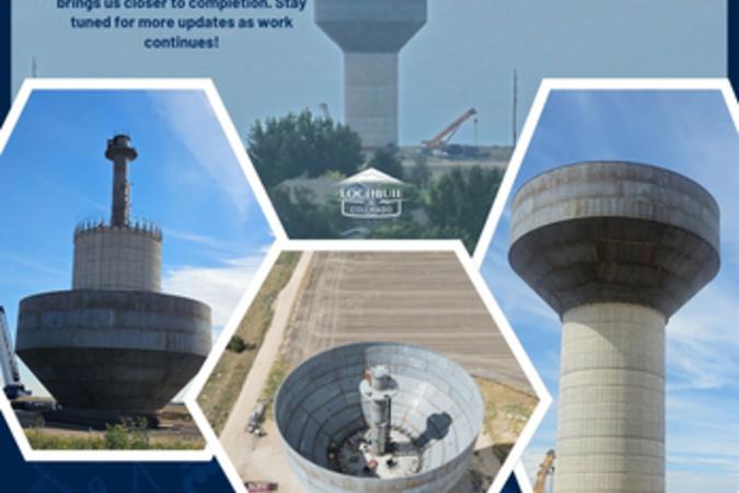 Flyer with details on Elevated Storage Tank